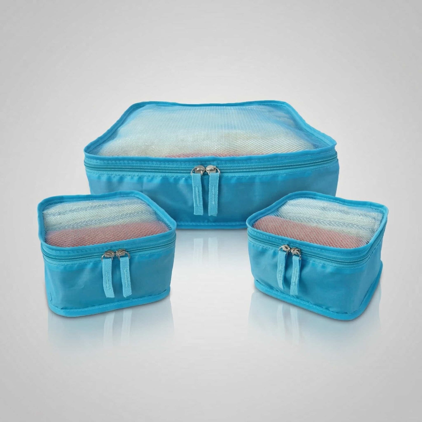 Set 3 scatole organizer da viaggio, ideale per valigie e trolley