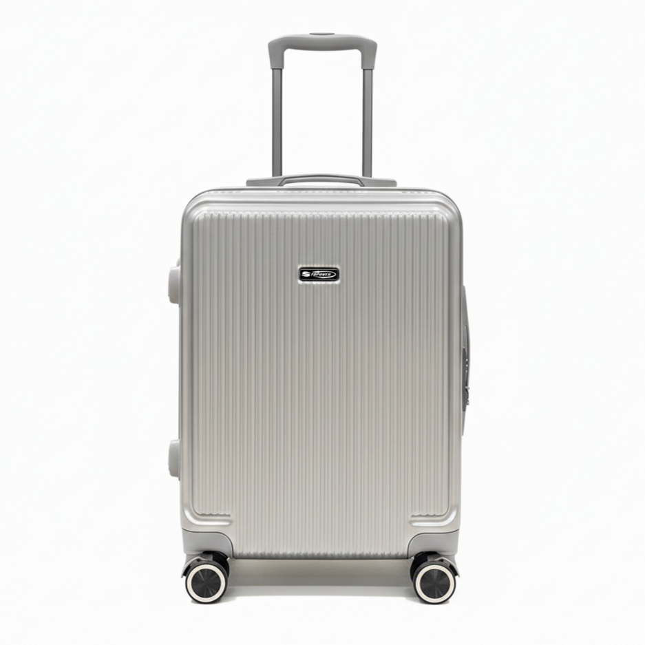 Trolley rigido da cabina grigio vista frontale