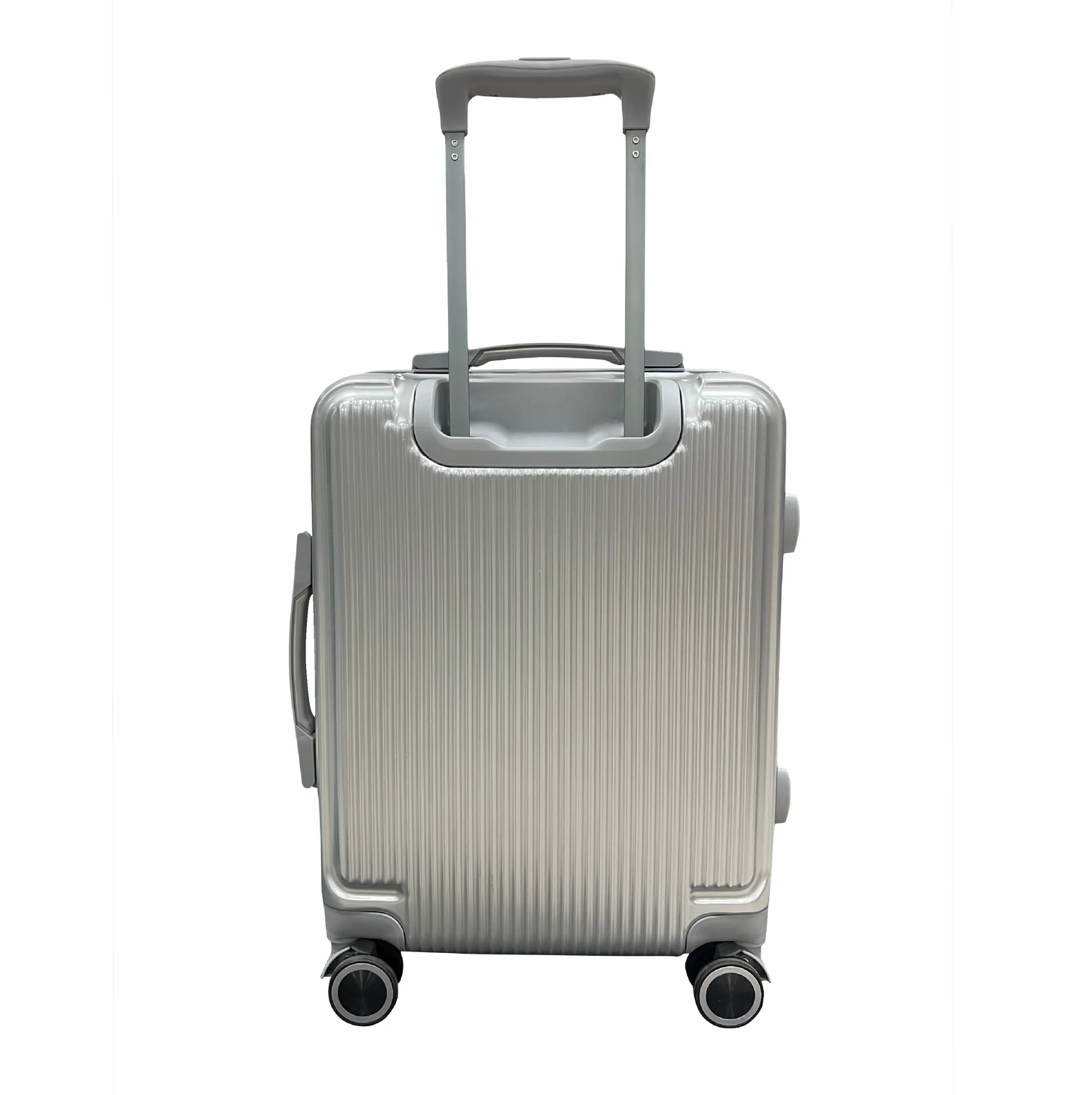 Interno del bagaglio a mano Ryanair con tasca richiudibile, elastico ferma abiti e divisorio con zip.