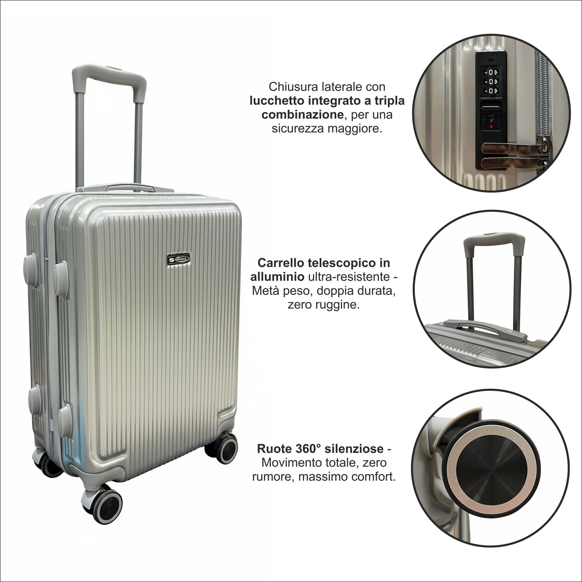 Viaggiatore con trolley da cabina 55x40x20 cm Ryanair durante l’imbarco in aeroporto.