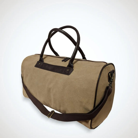 Borsone da viaggio in canvas completo, ideale per weekend o brevi viaggi