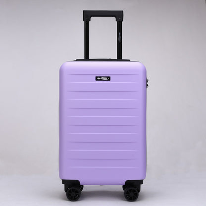 Primo piano delle 4 ruote doppie multidirezionali del trolley da cabina Stopover, ideali per uno scorrimento silenzioso.