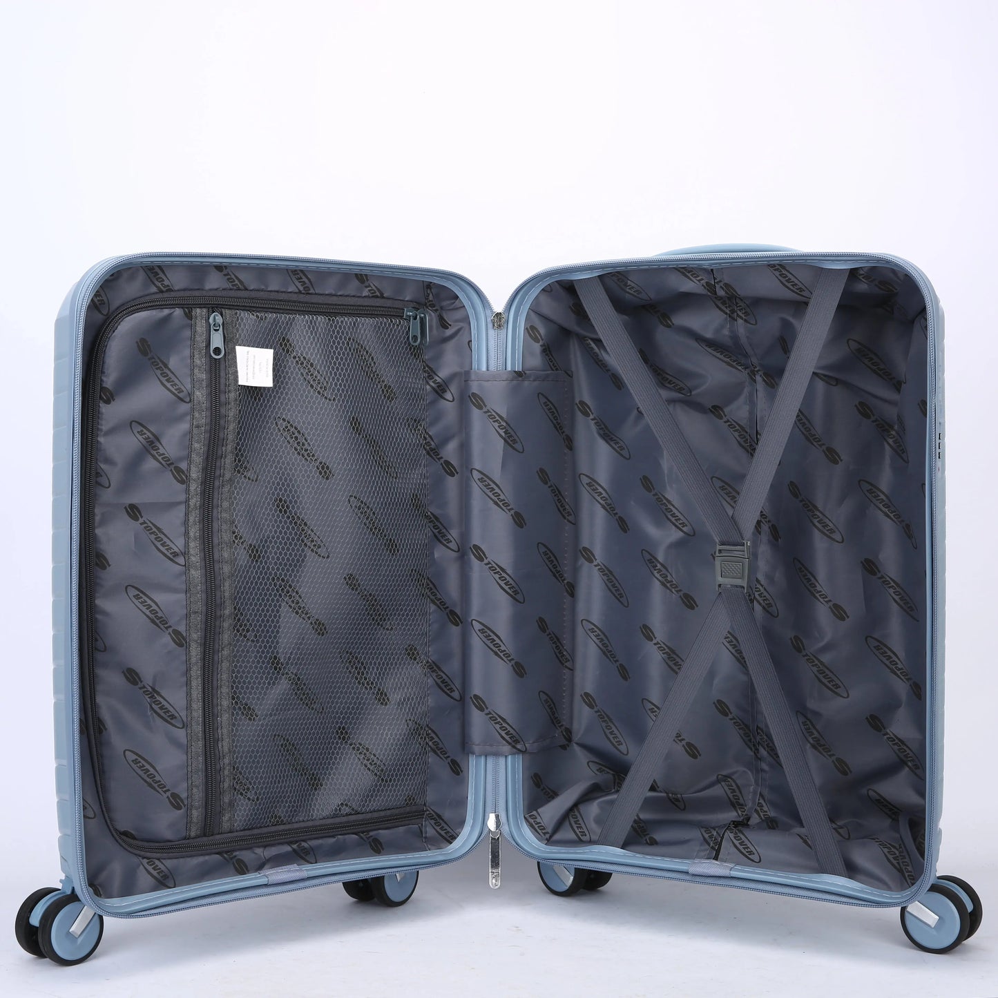 Interno trolley rigido PP organizer divisori elastici vano portaoggetti