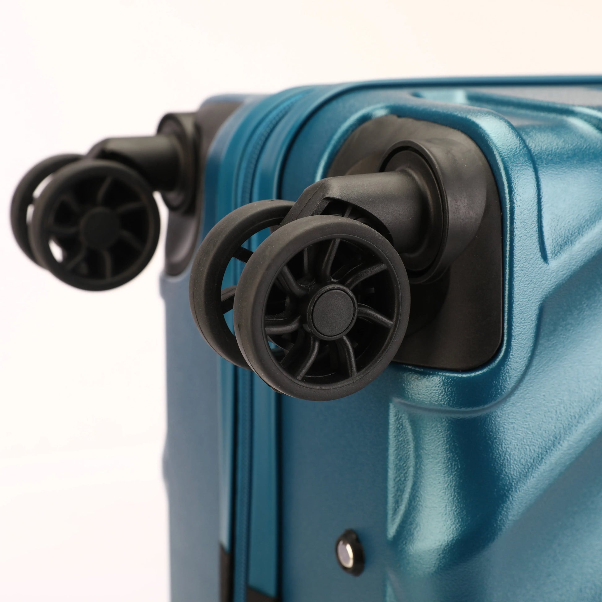 Ruote silent girevoli a 360° per manovrabilità fluida e silenziosa sui trolley ABS+PC