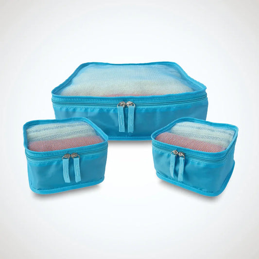 Set 3 scatole organizer da viaggio, ideale per valigie e trolley