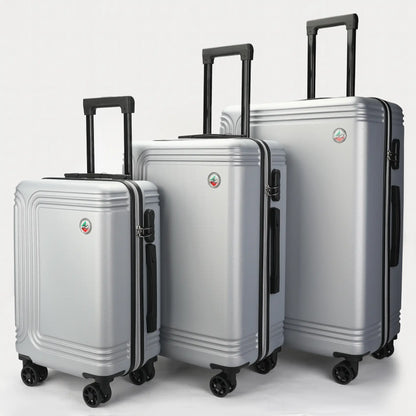 Set 3 trolley ABS Stopover rigidi nelle misure 75cm, 65cm e 55cm con ruote girevoli