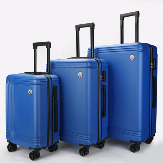 Set 3 trolley ABS Stopover rigidi nelle misure 75cm, 65cm e 55cm con ruote girevoli
