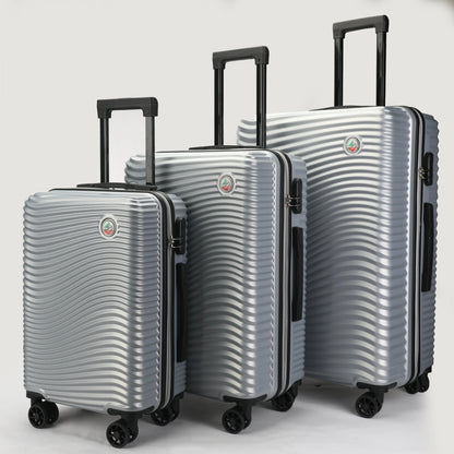 Vista laterale del set trolley ABS  che evidenzia il profilo elegante e moderno