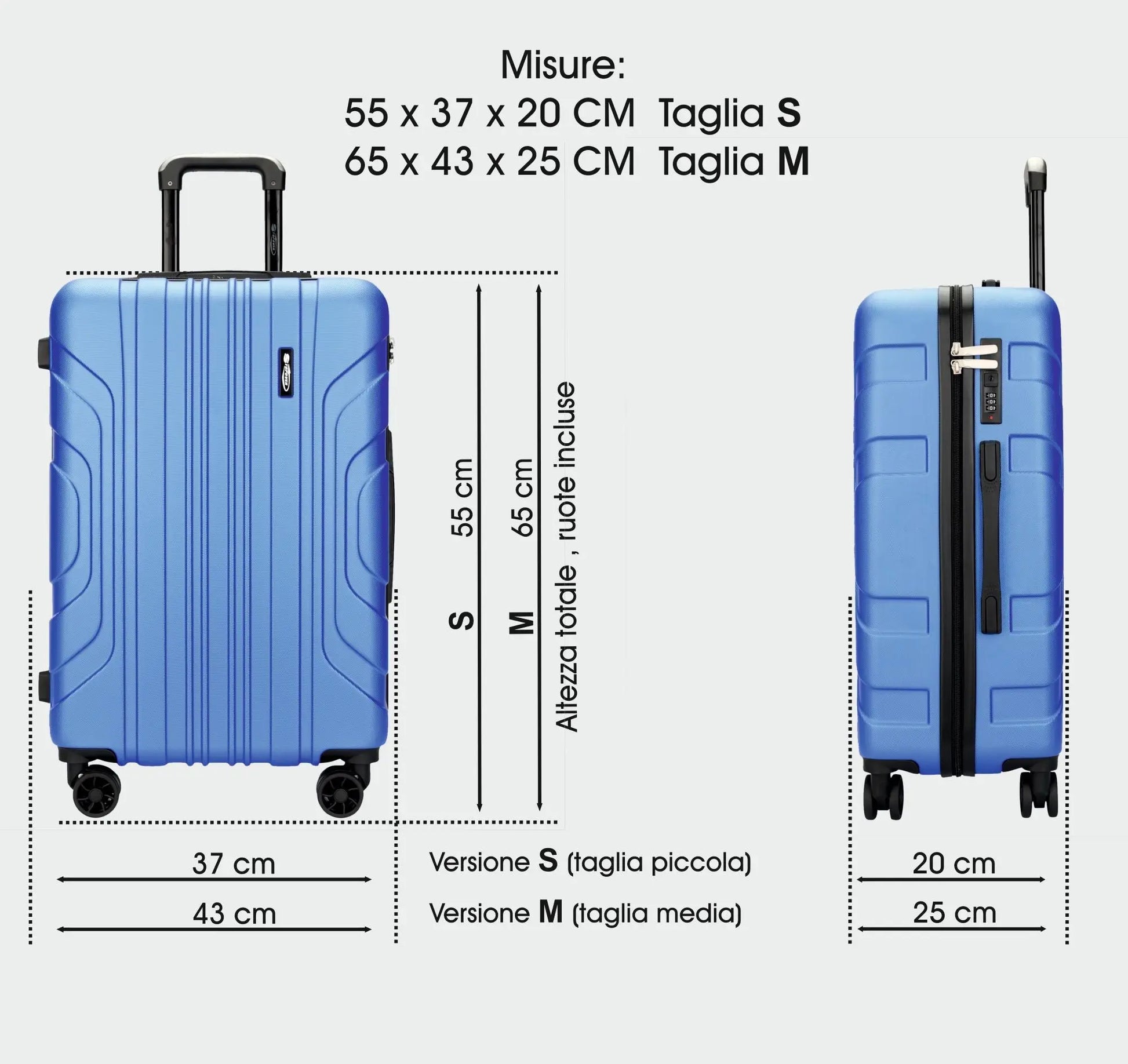 Set trolley rigidi Stopover in ABS, eleganti e pratici per viaggi moderni