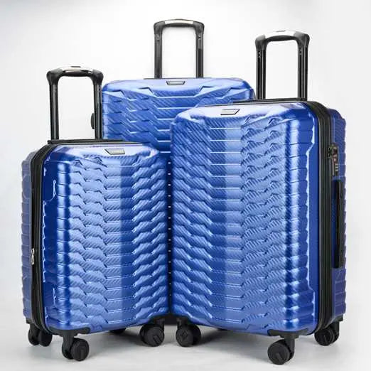 Dettaglio trolley ABS+PC con 4 ruote pivotanti silenziose e manico telescopico regolabile