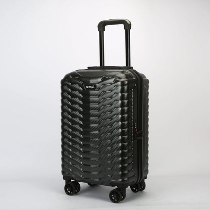 Trolley bagaglio a mano cabina visto frontalmente, leggero e resistente