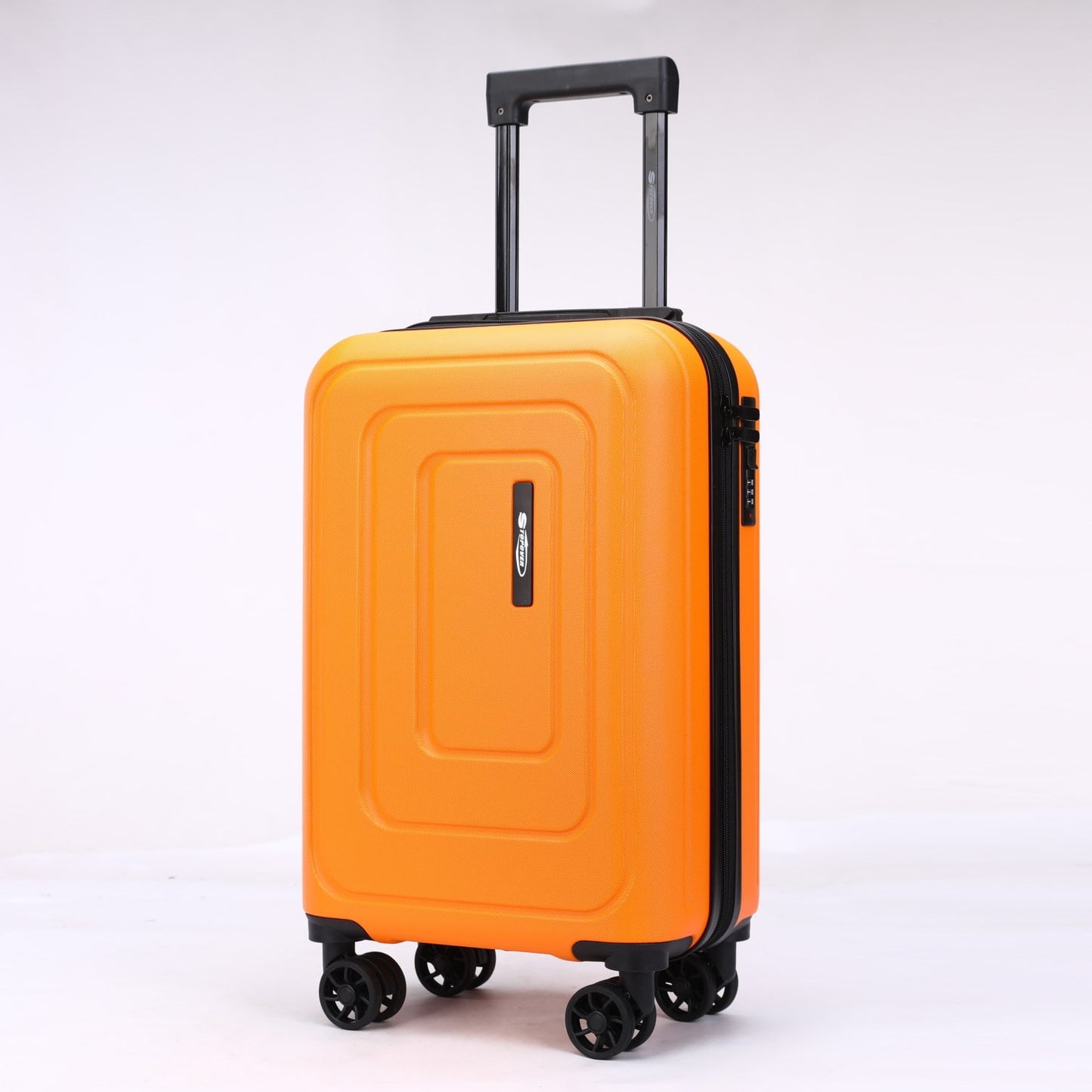 Trolley da cabina rigido Stopover in ABS da 54 cm, vista frontale dal design moderno e compatto.