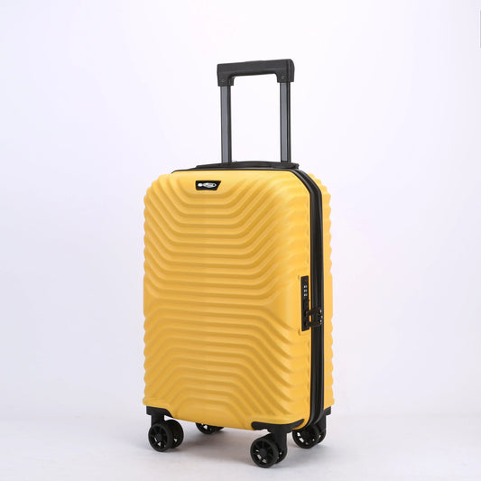 Trolley cabina rigido visto frontalmente, compatto e resistente
