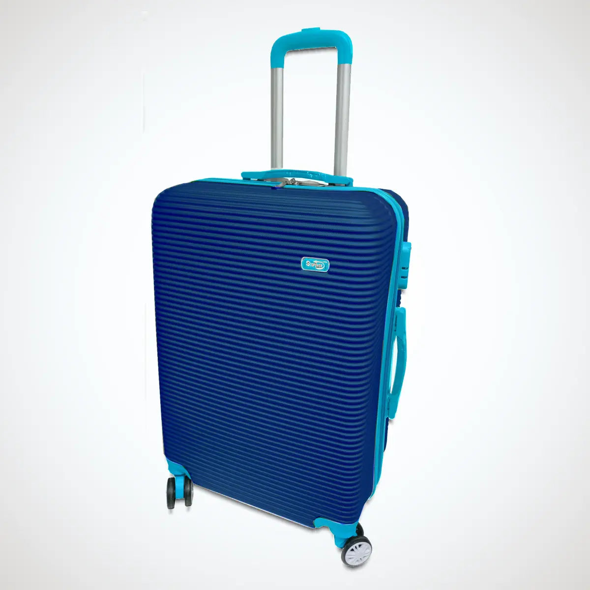 Trolley rigido ABS da 65cm con 4 ruote girevoli a 360° e piedini gommati protettivi