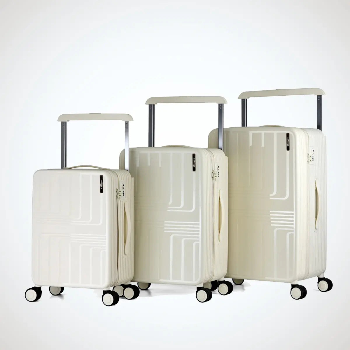 Set 3 trolley rigidi in polipropilene – Sicuri, leggeri e resistenti Stopoverstore.it
