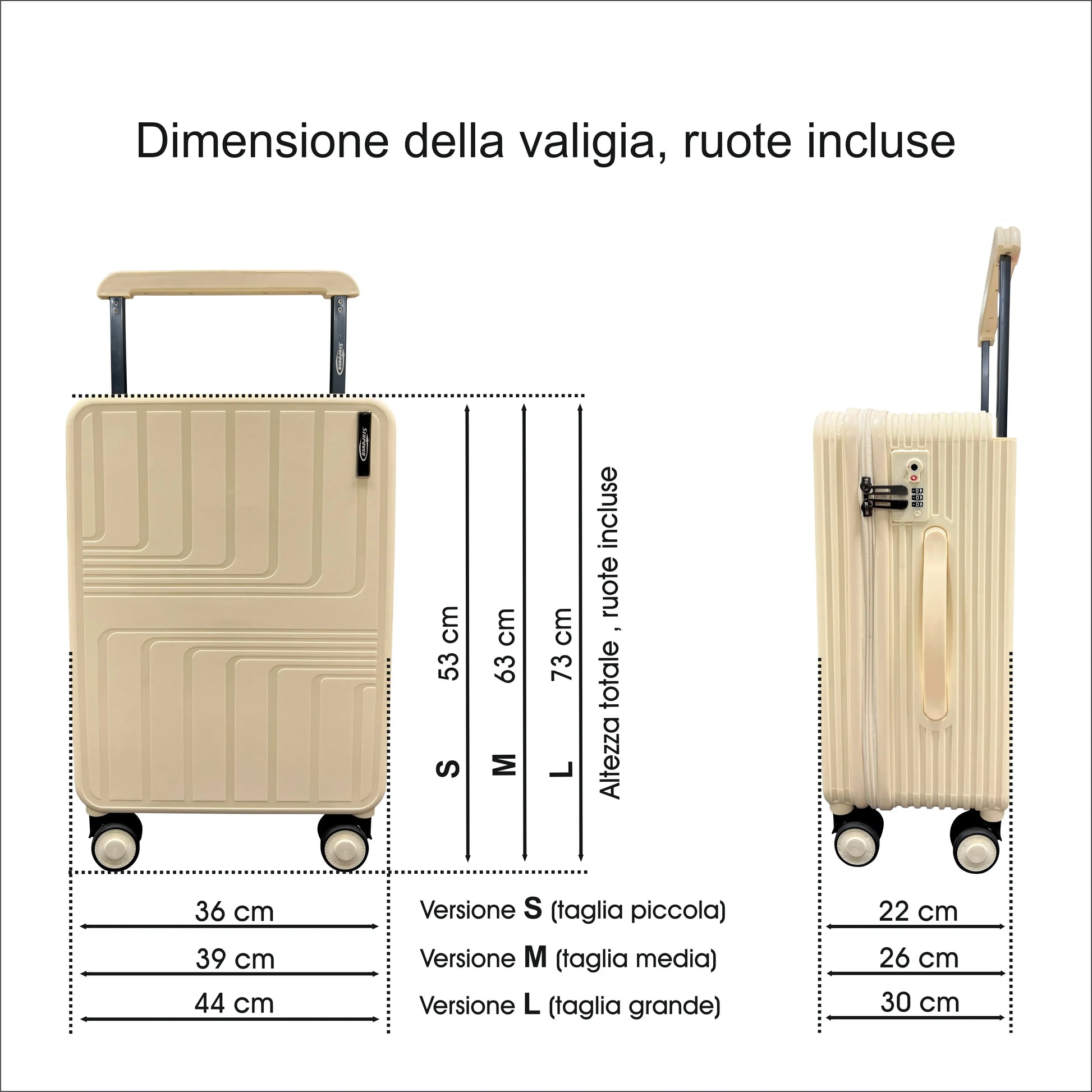 Trolley Stopover con scocca in polipropilene leggero e design elegante per viaggi lunghi e brevi﻿