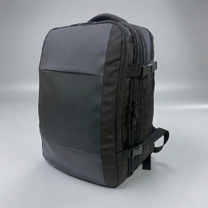 Zaino bagaglio a mano 44x31x23 cm per EasyJet e Ryanair Priority in poliestere 900D nero